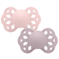Bibs Πιπίλα Σιλικόνης Σετ 2τμχ Infinity Anatomical Blossom - Dusty Lilac 6-12m