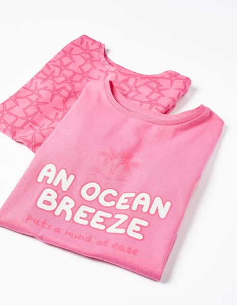 Zippy Σετ 2 Μπλούζες Ocean Breeze, Φούξια 