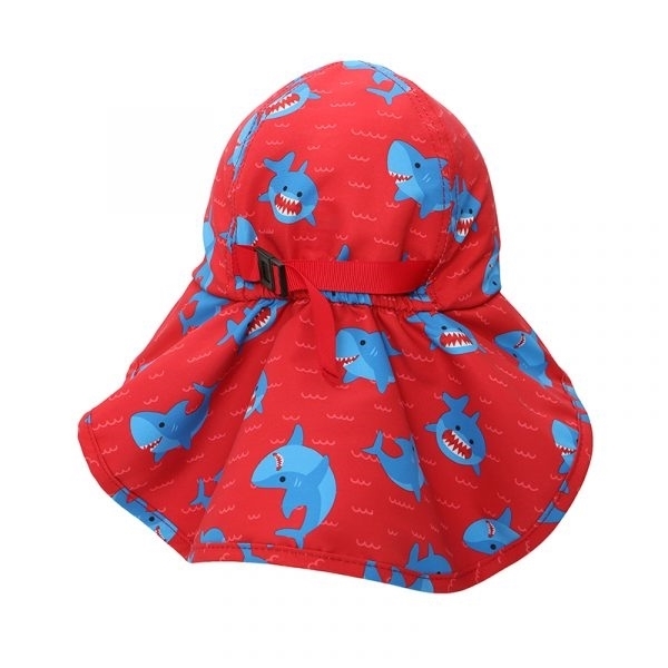 Zoocchini Αντηλιακό Καπέλο με Λαιμό UPF50+ Shark