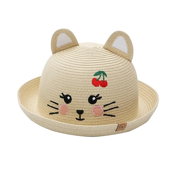 FlapJackKids Ψάθινο Καπέλο UPF 50+ Cat
