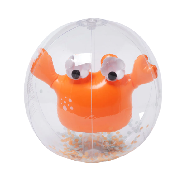 SunnyLife Φουσκωτή Μπάλα 3D Ocean Sonny the Sea Creature Neon Orange