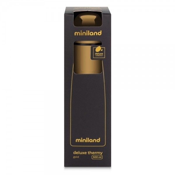Miniland Ανοξείδωτος Θερμός Υγρών Deluxe Thermos Gold 500ml.