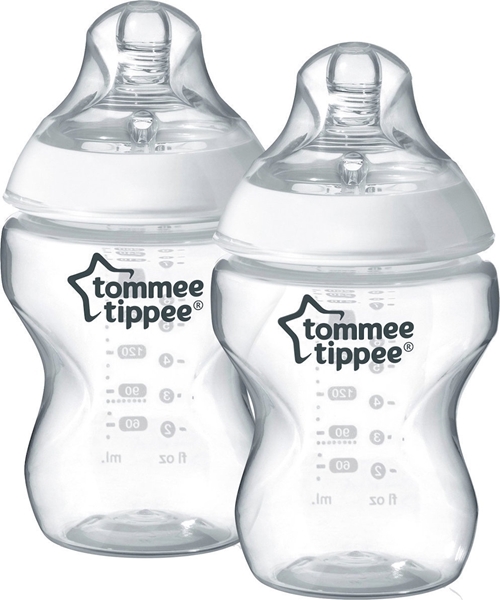 Tommee Tippee Σετ 2τμχ Μπιμπερό Πλαστικό Αργής Ροής Κατά των Κολικών 260ml