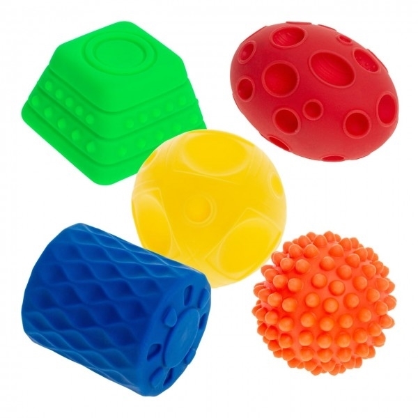 Tullo Παιχνίδι Αισθήσεων Sensory Balls Διάφορα Σχήματα 5τμχ