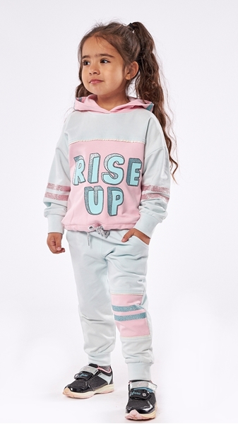 Εβίτα Fashion Παιδικό Σετ Φόρμας Rise Up, Μεντα 