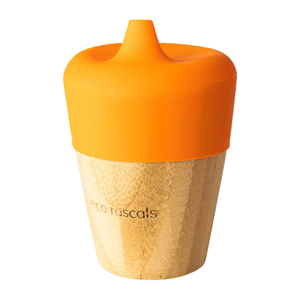 Eco Rascals Ποτήρι Bamboo με Στόμιο Sippy Orange