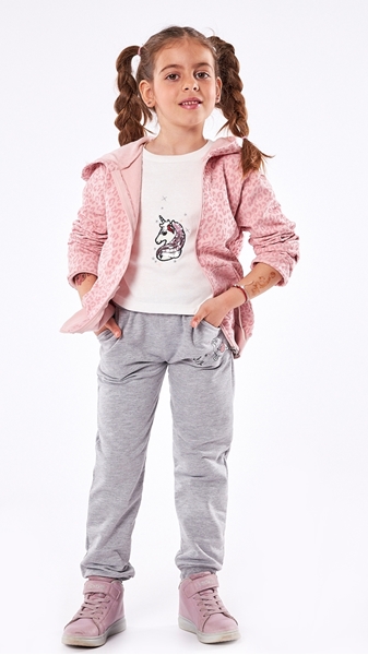 Εβίτα Fashion Παιδικό Σετ 3Τμχ Φόρμα Μονόκερος, Ροζ 