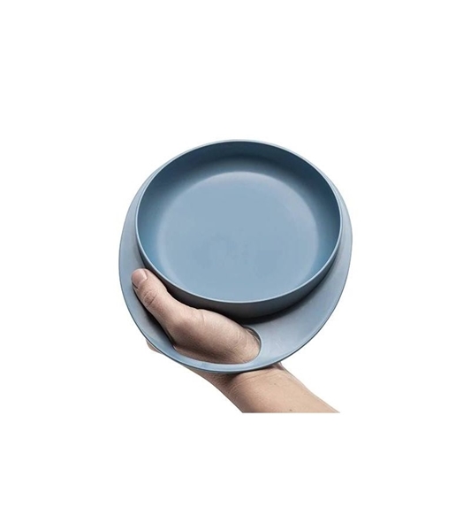 Nuvita Σετ 2τμχ Μπωλ και Πιάτο Easy Eating Smart 6m+ Powder Blue