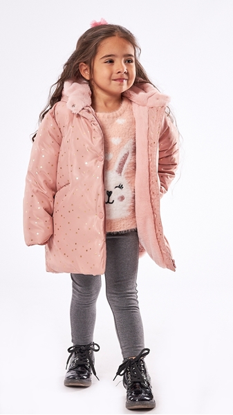 Εβίτα Fashion Παιδικό Μπουφάν Αστέρια, Ροζ