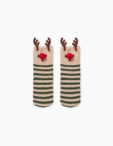 Zippy Χριστουγεννιάτικη Αντιολισθητική Κάλτσα, Πράσινο 