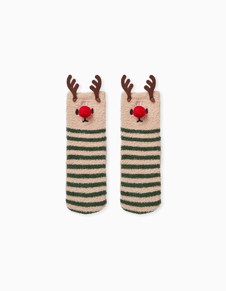 Zippy Χριστουγεννιάτικη Αντιολισθητική Κάλτσα, Πράσινο 