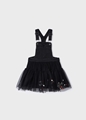 Mayoral Παιδικό Φόρεμα Φουστίνα Τζιν, Μαύρο