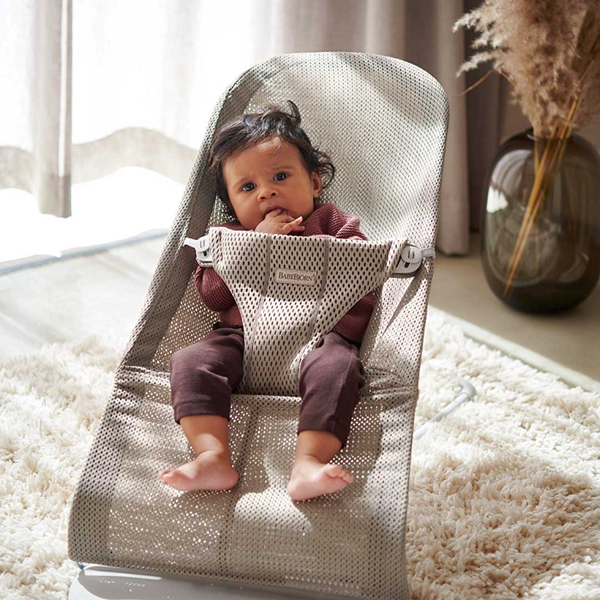 BabyBjorn Ρηλάξ Balance Bliss Mesh, Grey beige