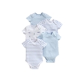 Mamas & Papas Σετ 5 Φορμάκια Κοντά για Νεογέννητο Αγόρι Blue Stripes