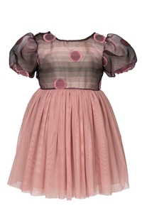 M&B Fashion Παιδικό Αμπιγιέ Φόρεμα , Βυσσινί 