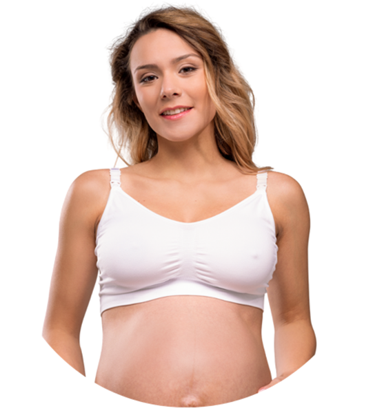 Carriwell Σουτιέν Θηλασμού Χωρίς Ραφές Seamless Nursing Bra Λευκό	