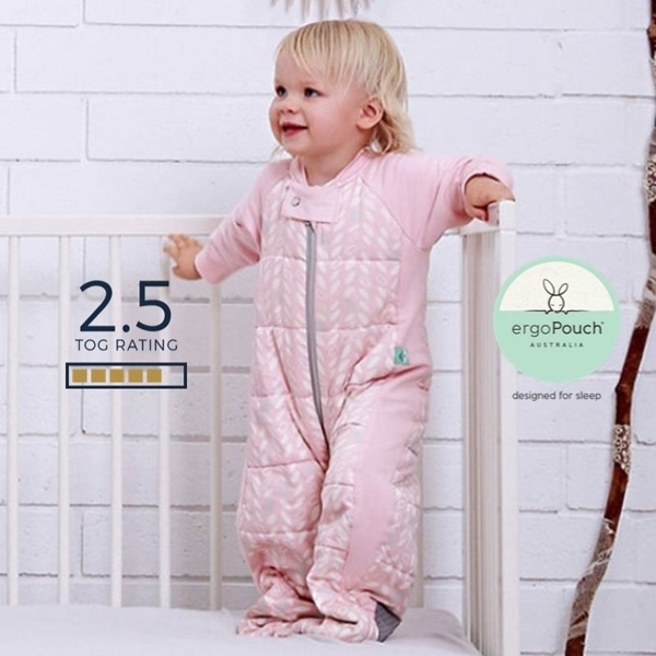 ergoPouch Υπνόσακος Sleep Suit 2 σε 1  2.5 tog 8-24 μηνών Spring Leaves
