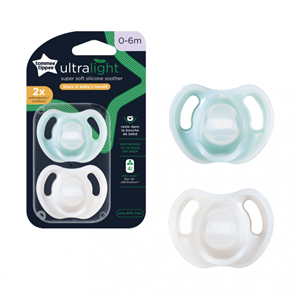 Tommee Tippee Πιπίλα Σιλικόνης Ultra Light 0-6m (2τμχ)