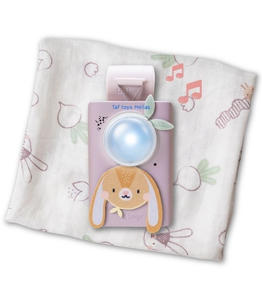 Taf Toys Bunny Soother & Swaddle Set Cry Sensor