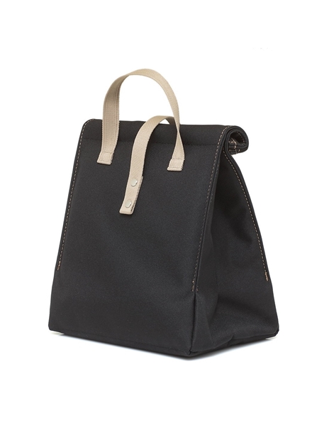 The LunchBags Τσαντάκι Φαγητού The Original Black wt Brown Strap