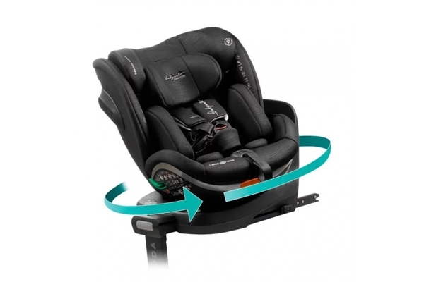 Baby Auto Κάθισμα Αυτοκινήτου Scudda i-Size 360° Black Line 40-145cm
