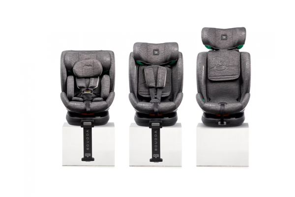 Baby Auto Κάθισμα Αυτοκινήτου Scudda i-Size 360° Dobby Gray 40-145cm