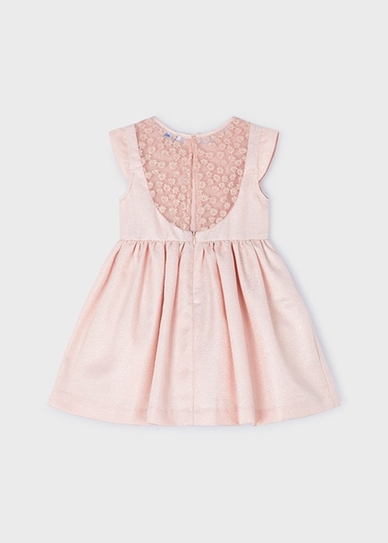 Mayoral Παιδικό Φόρεμα Με Φιόγκο, Ροζ