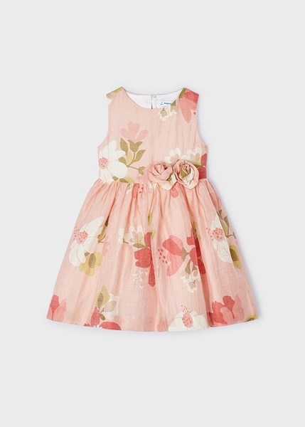  Mayoral Παιδικό Φόρεμα Με Στάμπες, Ροζ 