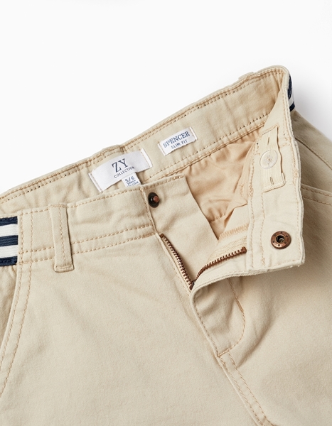 Zippy Παντελόνι Chino Με Λάστιχο Twill, Μπεζ 