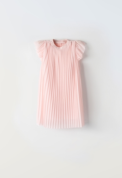 Εβίτα Fashion Φόρεμα Δαντέλα Με Κολιέ, Ροζ