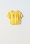 Εβίτα Fashion Μπλούζα Crop Top, Κίτρινο 