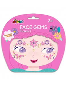 Avenir - Αυτοκόλλητα Προσώπου Face Gems Flowers