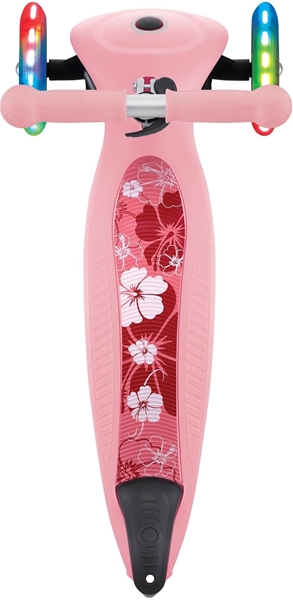 Globber Scooter Αναδιπλούμενο Junior Fantasy Lights Flowers Pastel Pink
