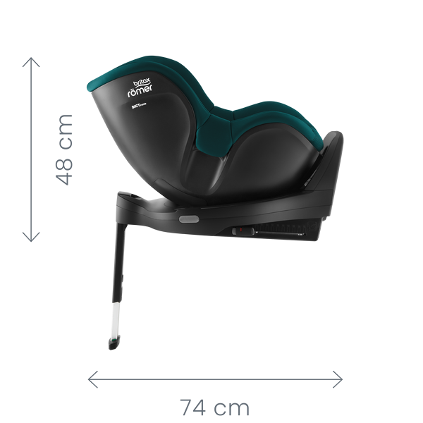 Britax Romer Παιδικό Κάθισμα Αυτοκινήτου Dualfix Pro i-Size, Space Black 40-105 cm