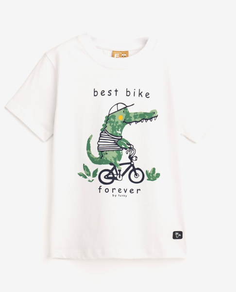 Funky Παιδική Μπλούζα Best Bike Forever, Λευκό 