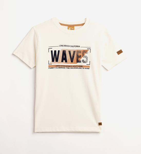  Funky Μπλούζα Για Αγόρι Waves, Εκρού