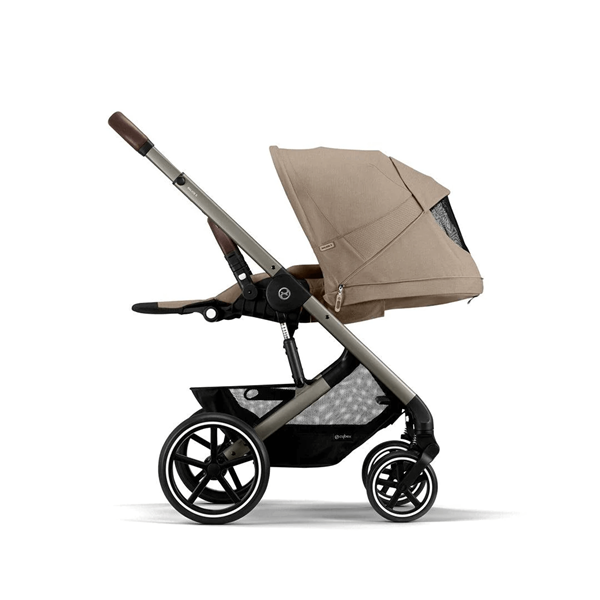 Cybex Βρεφικό Καρότσι Balios S Lux New, Almond Beige (Taupe Frame)