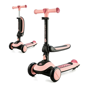 Kinderkraft  Ποδήλατο Ισορροπίας & Πατίνι 2 σε 1 Halley Rose Pink