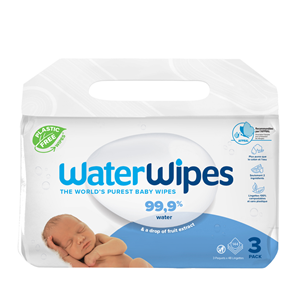 WaterWipes Άοσμα Μωρομάντηλα 3πακέτα/48τμχ - 144 μαντηλάκια