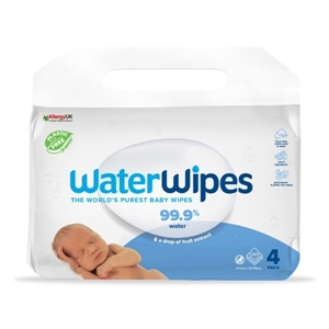 WaterWipes Άοσμα Μωρομάντηλα 4πακέτα/60τμχ - 240 μαντηλάκια