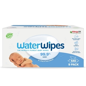 WaterWipes Άοσμα Μωρομάντηλα 9πακέτα/60τμχ - 540 μαντηλάκια