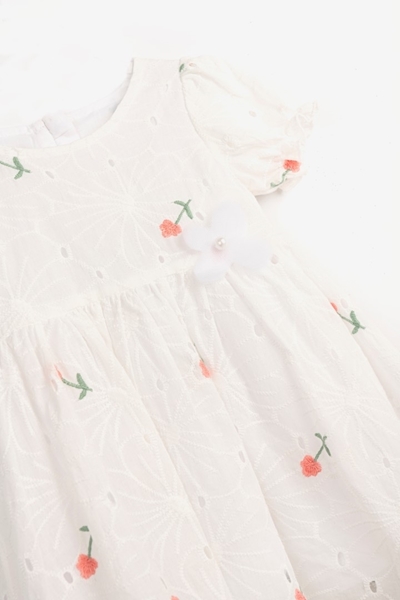 Funky Bebe Φόρεμα Ρομαντικό Λουλούδια, Λευκό