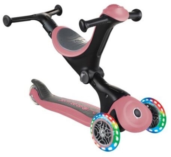 Globber Scooter Go-Up Deluxe Fantasy Lights Pastel Deep Pink