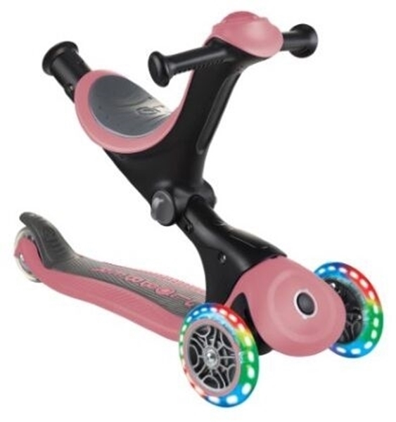 Globber Scooter Go-Up Deluxe Fantasy Lights Pastel Deep Pink