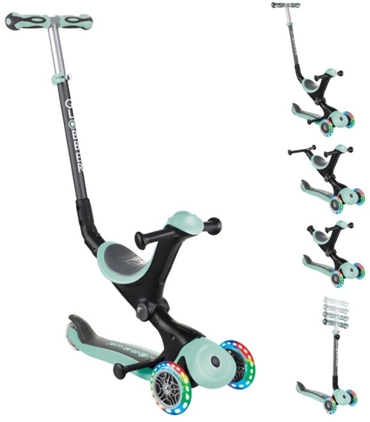 Globber Scooter Go-Up Deluxe Fantasy Lights Pastel Mint