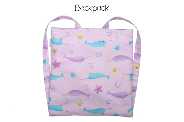 FlapJackKids Πετσέτα Παραλίας Backpack – Narwhal/Starfish 