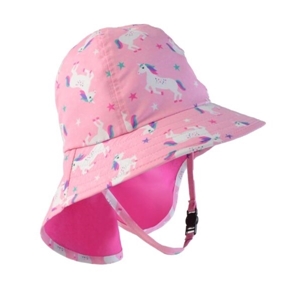 Zoocchini Αντηλιακό Καπέλο με Λαιμό UPF50+ Una the Unicorn