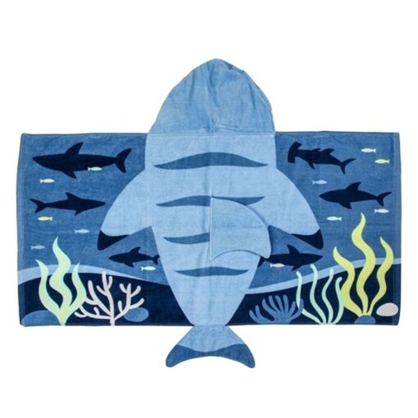 Stephen Joseph Πετσέτα Θαλάσσης με Κουκούλα Blue Shark 