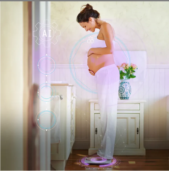 Nuvita Ζυγαριά για Μωρά και Εγκύους PrimiPesi Mum & Baby 1330 