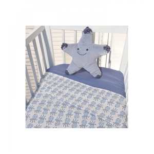 Baby Oliver Σετ Σεντόνια Λίκνου 2τεμ. Octopus Blue